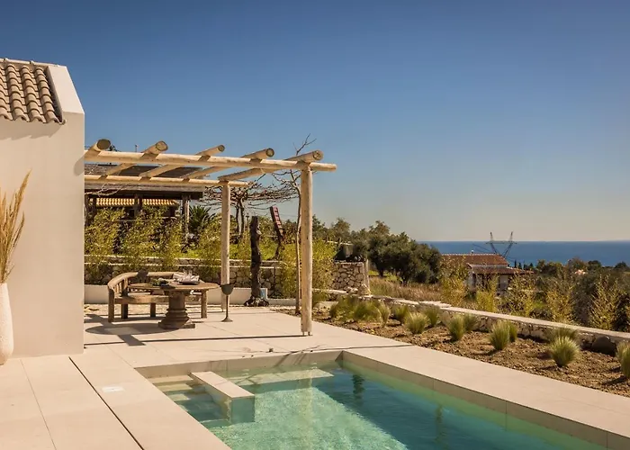 Spathes Luxury Private Pool With Sea View In Kefalonia Villa