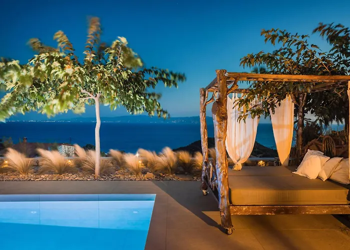Spathes Luxury Private Pool With Sea View In Kefalonia * Ratzaklíon