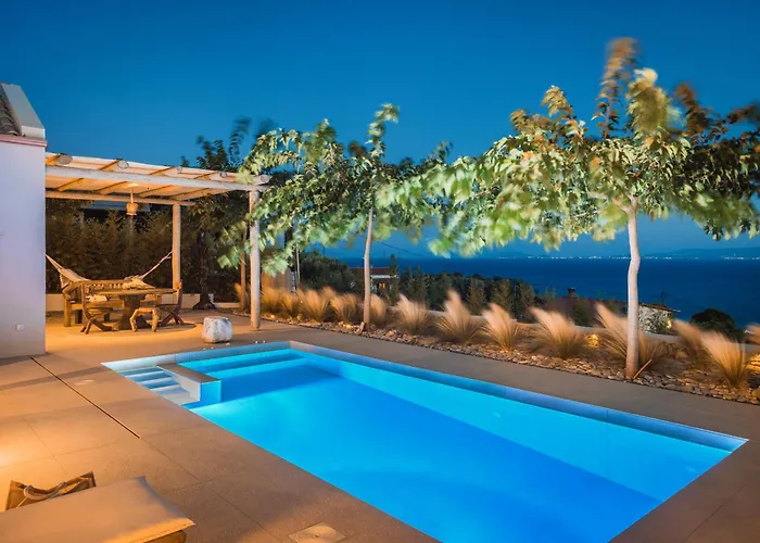 Spathes Luxury Private Pool With Sea View In Kefalonia 빌라