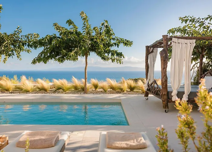Spathes Luxury Private Pool With Sea View In Kefalonia