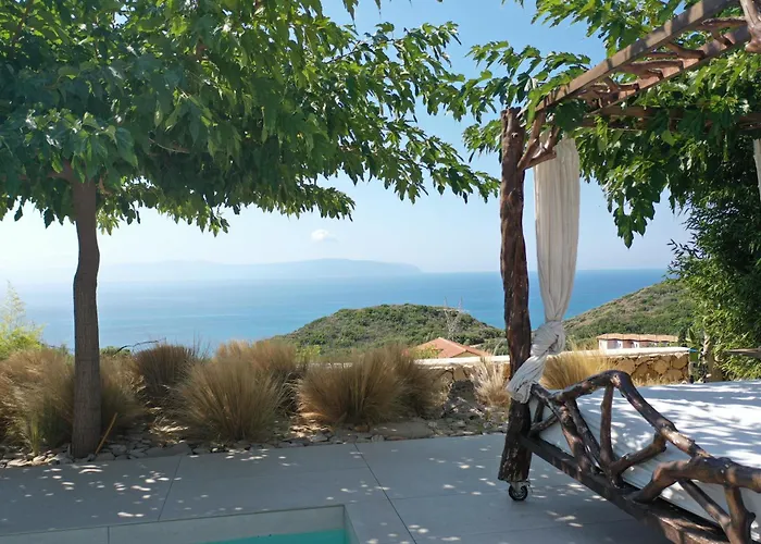 Vila Spathes Luxury Private Pool With Sea View In Kefalonia